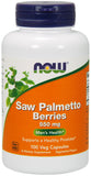 Now Supplements Saw Palmetto Berries 550 Mg, 100 Capsules