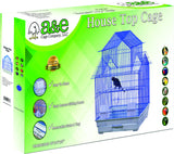 AE Cage Company House Top Bird Cage Purple