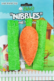 AE Cage Company Nibbles Carrot and Celery Loofah Chew Toys - 3 count