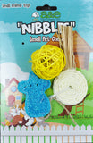 AE Cage Company Nibbles Lollipop and Assorted Loofah Chew Toys - 3 count