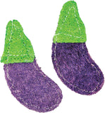 AE Cage Company Nibbles Eggplant Loofah Chew Toys - 2 count