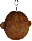 AE Cage Company Java Wood Coco Monkey Head for Birds