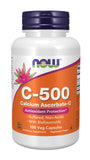 Now Supplements Vitamin C-500 Calcium Ascorbate C, 100 Veg Capsules