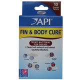 API Fin and Body Cure Treats Bacterial Fish Disease External and Internal - 10 count