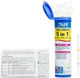 API 5 in 1 Aquarium Test Strips for Freshwater and Saltwater Aquariums - 25 count