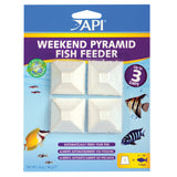 API Weekend Pyramid Fish Feeder up to 3 Days - 4 count