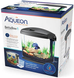 Aqueon BettaBow 1 with Quick Clean Technology Aquarium Kit Black - 1 gallon