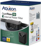 Aqueon Quietflow E Internal Power Filter for Aquariums - 3 gallon
