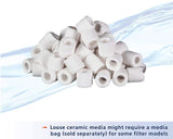 Aqueon QuietFlow Bio Ceramic Rings Filter Media - 1 lb