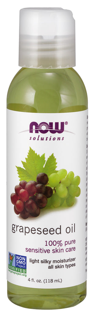 Now Solutions Grapeseed Oil, 4 fl. oz.