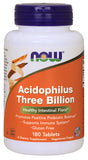 Now Supplements Acidophilus Three Billion, 180 Tablets