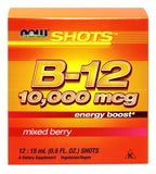 Now Supplements B-12 10000 Mcg,12 : 15 mL (0.5 fl. oz.) Shots