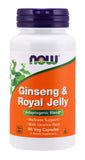 Now Supplements Ginseng And Royal Jelly, 90 Veg Capsules
