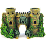 Blue Ribbon Castle Fortress with Gargoyles Aquarium Ornament