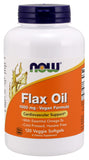 Now Supplements Flax Oil 1000 Mg Vegan Formula, 120 Veggie Softgels