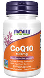 Now Supplements CoQ10, 100 Mg With Hawthorn Berry, 30 Veg Capsules