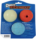 Chuckit Fetch Medley Balls Dog Toy Medium - 3 count