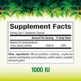 Whole Earth & Sea from Natural Factors, Vitamin D3 1000 IU, Whole Food Supplement, Vegan and Gluten Free, 90 Vegetarian Capsules (90 Servings)