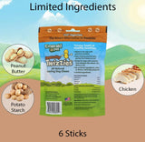 Emerald Pet Peanutty Twizzies Natural Dog Chews - 6 count