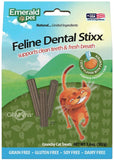 Emerald Pet Feline Dental Stixx Catnip and Pumpkin Recipe - 3.6 oz