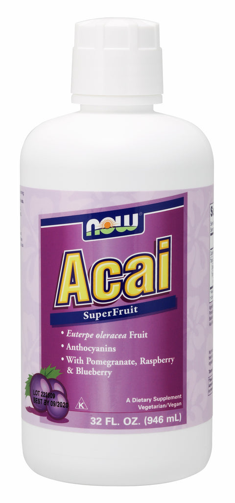 Now Supplements Acai Liquid, 32 fl. oz.