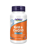 Now Supplements Krill And CoQ10, 60 Softgels