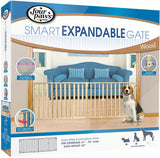 Four Paws Smart Expandable Extra Wide Wood Gate