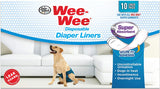 Four Paws Wee Wee Disposable Diaper Super Absorbent Liner Pads - 10 count