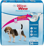 Four Paws Wee Wee Disposable Diapers Medium - 36 count