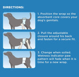 Four Paws Wee Wee Disposable Male Dog Wraps Medium/Large - 12 count
