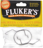 Flukers Screen Cover Clips Prevents Pet Escapes - 2 count
