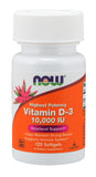 Now Supplements Vitamin D-3 10000 IU, 120 Softgels