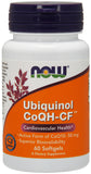 Now Supplements Ubiquinol CoQH-CF, 60 Softgels