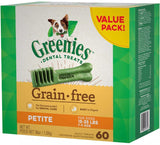 Greenies Grain Free Petite Dental Dog Treat - 60 count