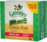 Greenies Grain Free Regular Dental Dog Treat - 36 count