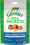Greenies Feline Pill Pockets Cat Treats Tuna and Cheese Flavor - 45 count