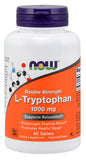 Now Supplements L-Tryptophan Double Strength 1000 Mg, 60 Tablets