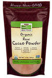 Now Natural Foods Cacao Powder Raw And Organic, 12 oz.