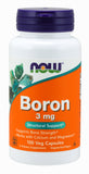 Now Supplements Boron 3 Mg, 100 Veg Capsules