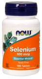 Now Supplements Selenium 100 Mcg, 100 Tablets