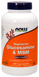 Now Supplements Glucosamine And Msm, 240 Veg Capsules