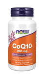 Now Supplements CoQ10, 200 Mg, 60 Veg Capsules