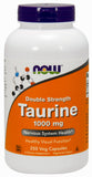 Now Supplements Taurine Double Strength 1000 Mg, 250 Veg Capsules
