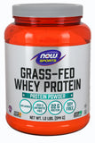 Now Sports Grass Fed Whey Protein Unflavored Powder, 1.2 lbs.