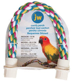 JW Pet Flexible Multi-Color Comfy Rope Perch 14" Long for Birds - Small