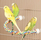 JW Pet Flexible Multi-Color Comfy Rope Perch 14" Long for Birds - Small