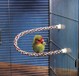 JW Pet Flexible Multi-Color Comfy Rope Perch for Birds - Medium