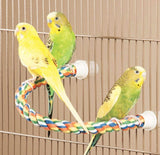 JW Pet Flexible Multi-Color Comfy Rope Perch for Birds - Medium