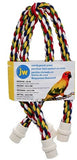 JW Pet Flexible Multi-Color Cross Rope Perch 25" Long for Birds - Medium