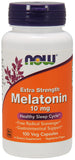 Now Supplements Melatonin Extra Strength 10 Mg, 100 Veg Capsules